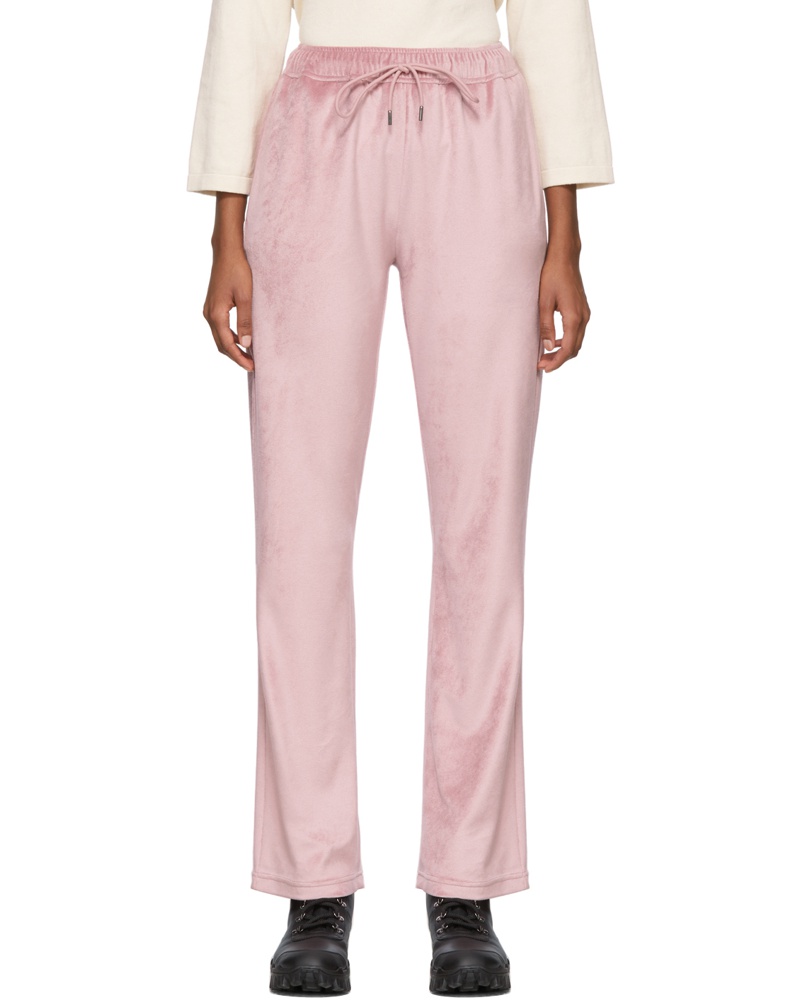 Moncler Damen Pink Velvet Lounge Pants