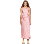 Pink Wrap Maxi Dress