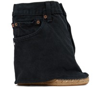 SSENSE Exclusive Navy Jeansheels Wedge Heels