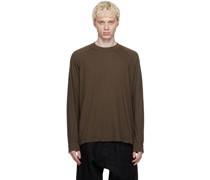 Brown O-Project Long Sleeve T-Shirt