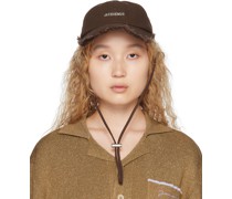 Brown Le Raphia 'La Casquette Artichaut' Cap