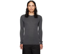 Gray Thermal Sweater