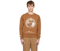 Brown Printed Sweatshirt