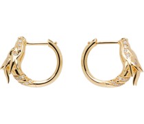 Gold Dragon Huggie Earrings