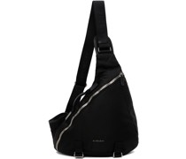Black Medium G-Zip Triangle Backpack
