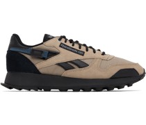 Beige & Black Classic Sneakers