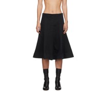 Black Lennox Midi Skirt