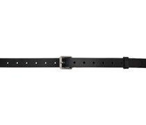 Black Reversed Thin Belt