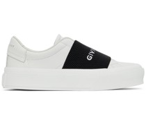 White & Black City Court Slip-On Sneaker