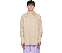 Taupe Longline Shirt