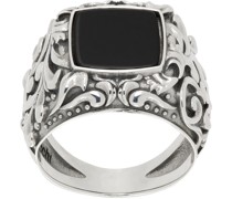 Silver Arabesque Chevalier Ring