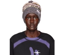 Multicolor Graphic Logo Beanie