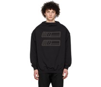 Black High Boatneck Sweatshirt