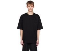 Black Embroidered T-Shirt