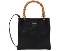 Black Small Leather Tote