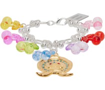 Silver Cherry Charm Bracelet