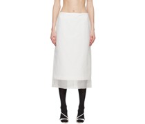 White Aceti Midi Skirt