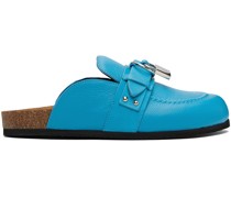 Blue Padlock Loafers