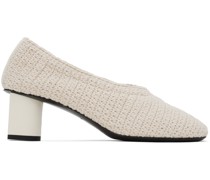 Off-White Crochet Heels