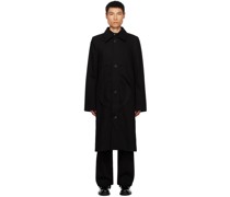 Black Paneled Coat