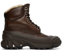 Brown Shearling Arthur Boots