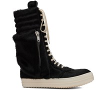 Black Cargobasket Pony Hair Sneakers