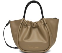 Taupe Small Ruched Tote