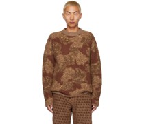 Brown Jacquard Sweater