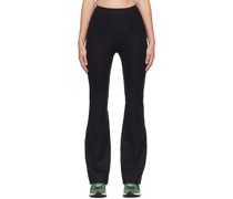 Black Compressive Flare Sport Leggings