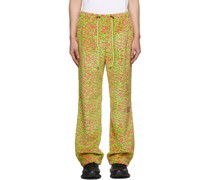 Green & Pink Full 1%Ove Furry Pajama Pants