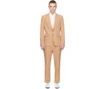 Tan Notched Lapel Suit