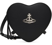 Black Louise Heart Bag
