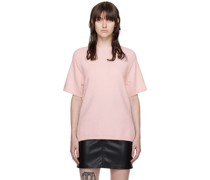 Pink Short Sleeve Sweater