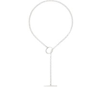 Silver Anka Lariat Necklace