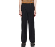 Black Nylon Trousers