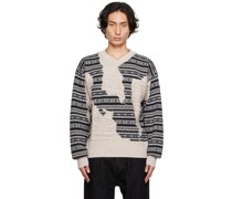 Gray & Black Fair Isle Sweater