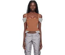 Brown Renata Corset Top