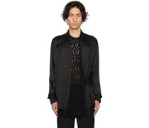 Black Wrap Shirt
