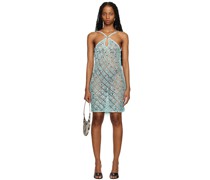 Blue Sequin Minidress