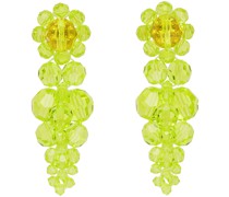 Green Small Cluster Drip Earrings