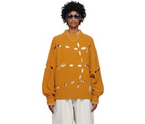 Yellow Perforated Sweater