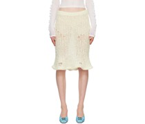 Off-White Flared Midi Skirt