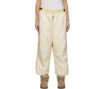 Yellow Polyester Trousers