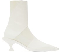 Off-White Calfskin Ankle Boots