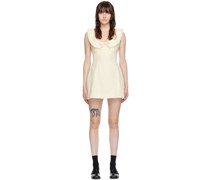 Off-White Beaded Bow Minidress