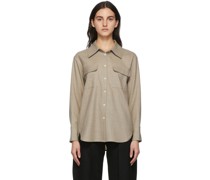 Beige Collared Shirt