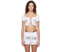 SSENSE Exclusive White 'Want Not' Blouse