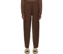 Brown 'The Curved Leg' Lounge Pants