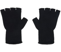 SSENSE Exclusive Black Heavy Fingerless Gloves