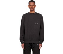 Black Cotton Sweatshirt